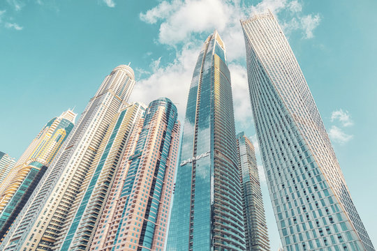 Architectual view of Dubai marina