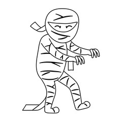 trick or treat - happy halloween line style