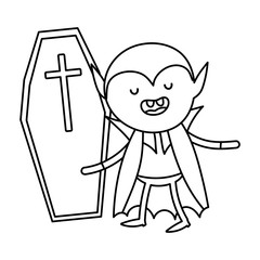 trick or treat - happy halloween line image