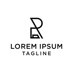 initial letter logo RL, LR, logo template 