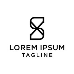 initial letter logo SX, XS, logo template