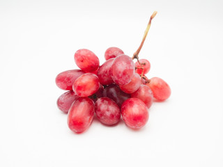 Ripe sweet grapes isolated on background