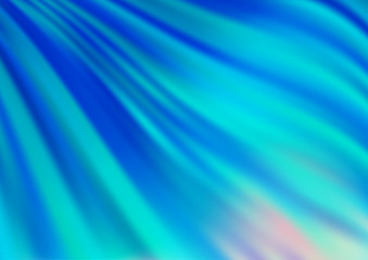 Fototapeta premium Light BLUE vector pattern with bent ribbons. Modern gradient abstract illustration with bandy lines. New composition for your brand book.