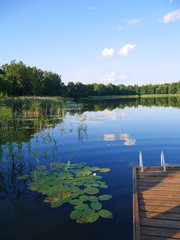 lake in the forest Masuria