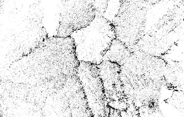 Monochrome texture composed of irregular graphic elements. Distressed uneven grunge background. Abstract vector illustration. Overlay for interesting effect and depth. Isolated on white background.