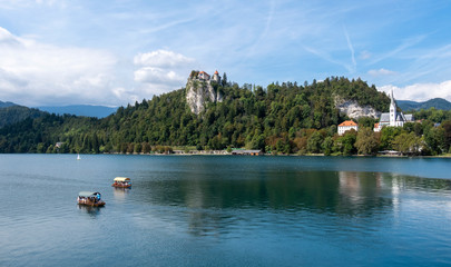 Bleder See mit Burg und Kirche von Bled