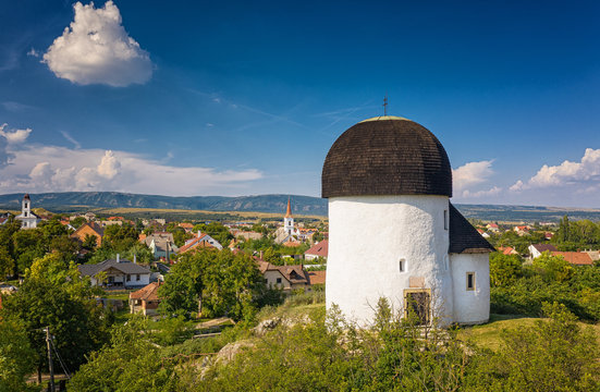 Medieval Rotunda temple in Osku, Hungary