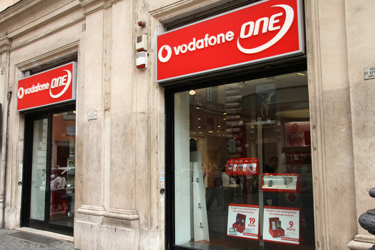 ROME - MAY 12: Vodafone One store on May 12, 2010 in Rome, Italy. Vodafone Group recently reported equity shareholders profit rise for H1/2010 - from 4.82 bln GBP to 7.54 bln GBP this year.