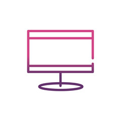 computer network social media icon line