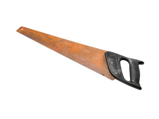 saw isolated on white background. Clipping Path