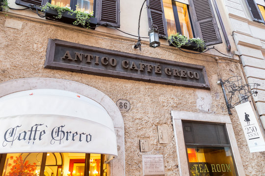The Caffe Greco sign