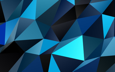 Obraz premium Light BLUE vector blurry triangle template. An elegant bright illustration with gradient. Brand new style for your business design.