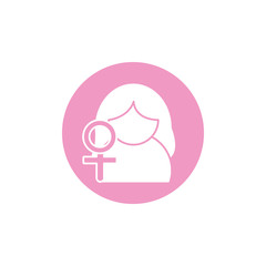 woman female gender sign breast cancer awareness