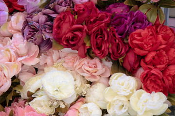 Close up shoot of bunch of roses.