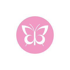 butterfly breast cancer awareness icon