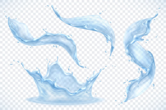 Water Splash Transparent Set