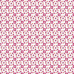 Seamless pattern of watercolor red flowers on a white background. Use for invitations, greetings, birthdays and weddings