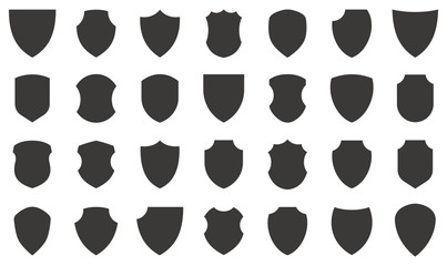 Shield icons collection. Protect shield vector