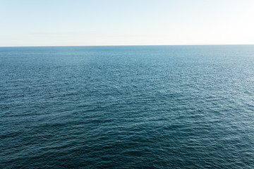 Summer daytime seascape of Crimea, Yalta Blue surface
