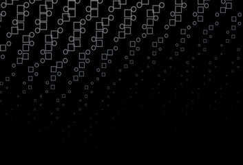 Dark Green vector cover with polygonal style.