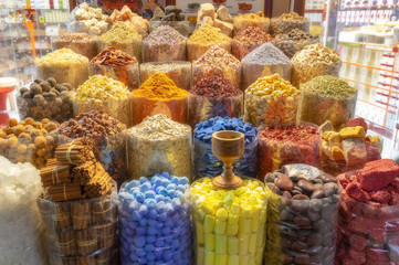 At a market in Dubai.