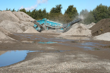 Industrial aggregate production machine example