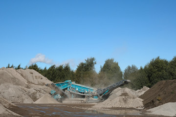 Industrial aggregate production machine example