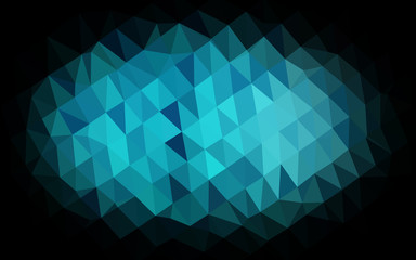 Fototapeta premium Light BLUE vector shining triangular pattern. Brand new colorful illustration in with gradient. New texture for your design.