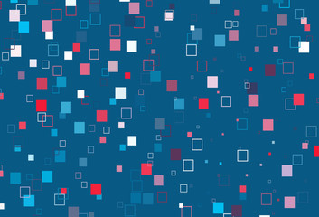 Light Blue, Red vector backdrop with lines, rectangles.