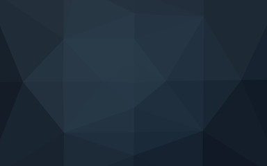 Fototapeta premium Dark BLUE vector low poly cover. A completely new color illustration in a vague style. Brand new design for your business.