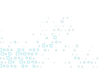 Light BLUE vector background with circles, rectangles.