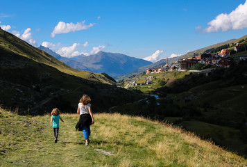 paysage des alpes, haute montagne