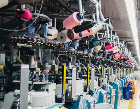 Textile/sock production machines and yarn mills 