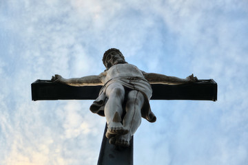 Crucifixion in the sky - Jesus Christ at the cross