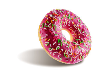 Donut on a white isolated background
