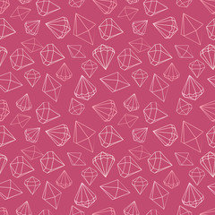 Seamless pattern jewels, diamond