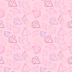 Seamless pattern jewels, diamond
