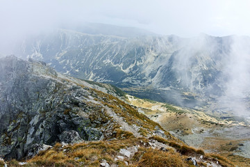 Panoramic view from Musala peak, Rila mountain, Bulgaria