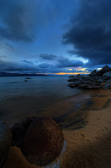 Rocks of lake tahoe