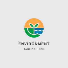 Icon Logo simple of  Environment