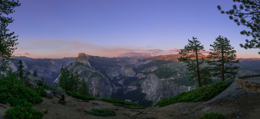 Half dome from glacier point