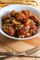 Polish Kielbasa Potatoes Onions and Peppers