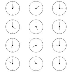 Silhouette flat icon, simple vector design on white background. Stopwatch vector illustration. Device to display time and time limit. Symbol of speed