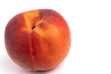 One splattered with tiny drops of water yellow and red peach