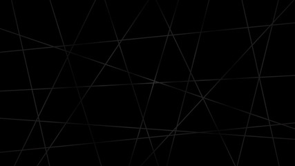 Abstract dark background of intersecting lines in black colors