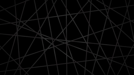Abstract dark background of intersecting lines in black colors