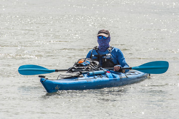 Fototapeta na wymiar kayaking on the river