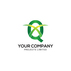 Fototapeta premium Q letter logo vector 