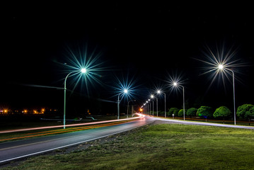 traffic at night