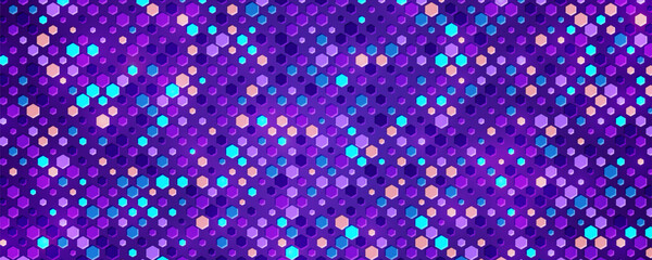 Textured purple background with a blend of colorful shapes. Modern, abstract background.